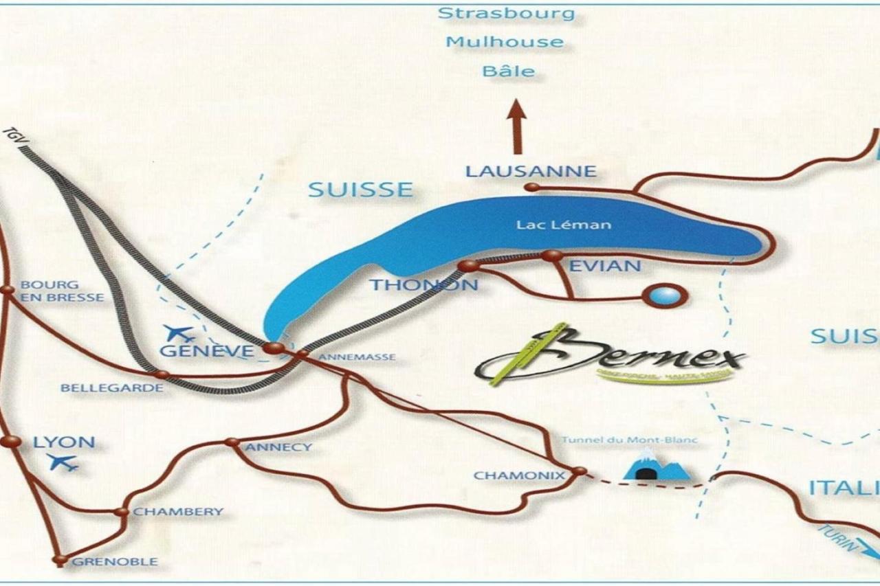 Le 67,Ski Et Randonnee,Lave Linge,Seche Linge,Parking 베르넥스 외부 사진